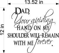 Guiding Wall Stickers Decal for Dad - Inspirational Home Decor