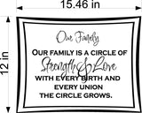 Family Circle Wall Stickers Decal for Stylish Home Decor