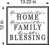Home Wall Decals - Having Somewhere to Go Is Home Inspirational Graphic Decor