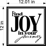 Joyful Journey Wall Decal - Inspirational Home Decor Sticker