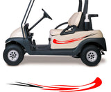 Golf Cart Decals  Stickers - Two Color Go Kart Graphics for Side by Side Vehicles