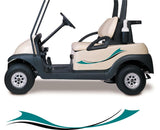 Two-Color Golf Cart Decals for Side-by-Side Off-Road ATVs - Racing Stickers  Graphics