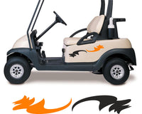 Two-Color Golf Cart Decals - Side by Side ATV Racing Graphics Stickers