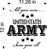 All Gave Some Some Gave All Wall Decal - Inspirational Home Decor Sticker