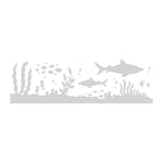 Ocean Shark Etched Glass Vinyl Decals for Shower Doors  Windows - SC01