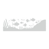 Ocean Puffer Fish Shower Door Decal - Etched Glass Vinyl for Windows and Doors SC03