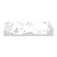 Etched Glass Ocean Stingray Vinyl Decals for Shower Doors  Windows - SC04