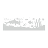 Ocean Hammerhead Shark Decal for Etched Glass Vinyl Shower Doors and Windows - SC05