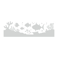 Etched Glass Ocean Yellow Tuna Fish Decals for Shower Doors  Windows - SC07