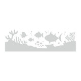 Etched Glass Ocean Yellow Tuna Fish Decals for Shower Doors  Windows - SC07