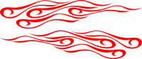 Vinyl Flame Decals for Cars Trucks Boats  Golf Carts - Model SFHF31