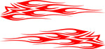 Flame Decals for Cars Trucks and Boats - Model SFHF45