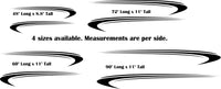Pontoon Boat Replacement Decals - Stripe Design for Camping Trailers  RVs - TSW06 Set