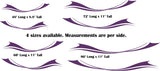 Pontoon Boat Stripe Decals for RVs and Trailers - TSW09 Set Replacement Graphics