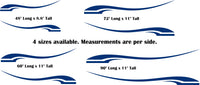 Pontoon Boat  RV Stripe Decals - Durable Replacement Graphics for Camping Trailers