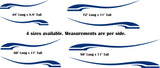 Pontoon Boat  RV Stripe Decals - Durable Replacement Graphics for Camping Trailers