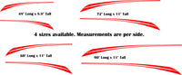 Stripe Decals for Pontoon Boat RV and Camping Trailers - TSW18 Replacement Set