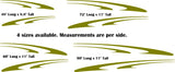 Pontoon Boat Trailer Decals - RV  Motorhome Stripe Replacement Set TSW25