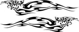 Leopard Flame Car Decals - Stylish Stickers for Trucks Boats  Golf Carts