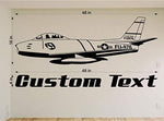 Airplane Fighter Jet Car Wall Decals Stickers Graphics Man Cave Boys Room Décor
