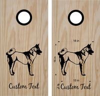 Akita Dog Cornhole Board Decals  Stickers - Unique Custom Designs