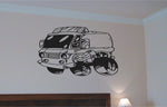 Ambulance Car Wall Decal - Auto Wall Mural - Vinyl Stickers - Boys Room Decor
