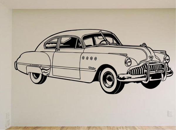 Auto Car Wall Decal- Auto Murals- Man Cave Garage Signs
