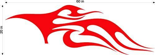 Tribal Flame Decal Sticker for Auto Truck Car and Boat - TF032