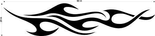 Tribal Side Flames Decal Sticker for Auto Truck Car  Boat  TF039