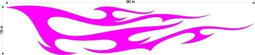 Tribal Side Flames Decal Sticker for Auto Truck Car and Boat - TF048