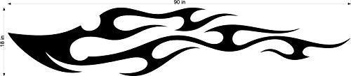 Side Flames Tribal Decal Sticker for Auto Truck Car and Boat - TF055