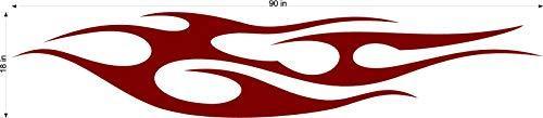 Tribal Side Flames Decal Sticker for Auto Truck Car Boat - TF059