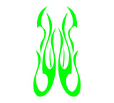 Car Hood Flames Graphics Decals for Trucks  Autos - Stylish HH27 Design