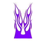 Car Hood Flames Graphic Decals for Trucks and Autos - Eye-Catching HH35 Design