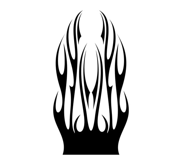 Flame Graphics Decals for Auto Truck Car Hoods - HH38 Stylish Design