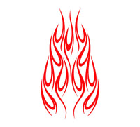 Auto Truck Car Hood Flames  Graphics Decals HH40