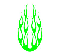 Auto Truck Car Hood Flames  Graphics Decals HH50