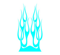 Auto Truck Car Hood Flame Graphics Decals - Customizable Vinyl Stickers for Bold Styling