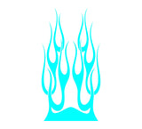 Auto Truck Car Hood Flame Graphics Decals - Customizable Vinyl Stickers for Bold Styling