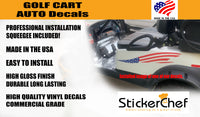 Golf Cart Decals Accessories Go Kart Stickers Tribal Flames Stripes GC72