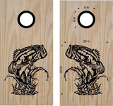 hunting fishing cornhole decal