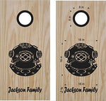 beach lake life cornhole decals