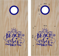 beach lake life cornhole decals
