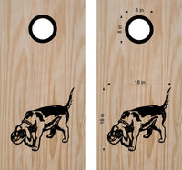 Beagle Cornhole Board Decals Bean Bag Toss Sticker