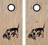 Beagle Cornhole Board Decals - Fun Bean Bag Toss Stickers for Dog Lovers