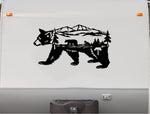 Bear Decal RV Camper Motor Home Sticker Mountain Scene