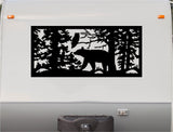 Bear Forest Mountains RV Camper 5th Wheel Motor Home Vinyl Decal Sticker