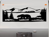 Bear Mountains RV Camper Decal - Scenic Trailer Sticker for Outdoor Adventures