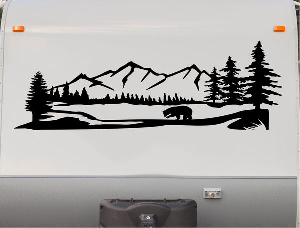 Bear Mountains RV Camper Replacement Decal - Scenic Trailer Sticker CT24