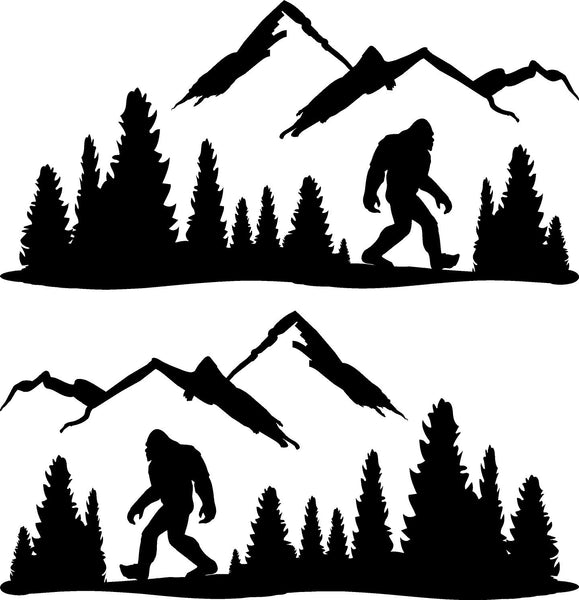 Big Foot Custom Car Window Decals Stickers